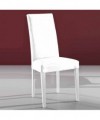 Sedia in pelle sintetica Jenny - set da 2 bianco