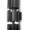 Lotto di 5 set guide per cassetti, a sfera, altezza 45 mm, profondità 300 mm, estrazione totale, zincate