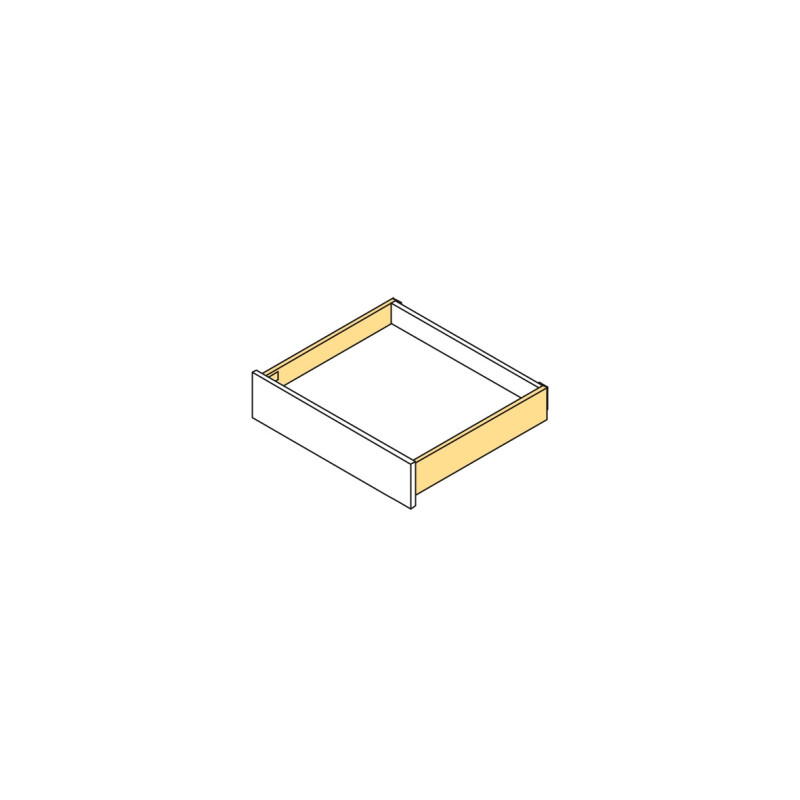Cassetto esterno Concept 30kg, altezza 105mm, profondità 450mm, Acciaio, Verniciato bianco