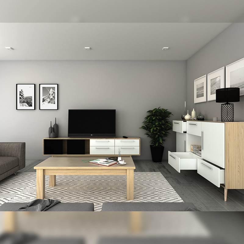 Cassetto esterno Concept 30kg, altezza 105mm, profondità 500mm, Acciaio, Grigio antracite