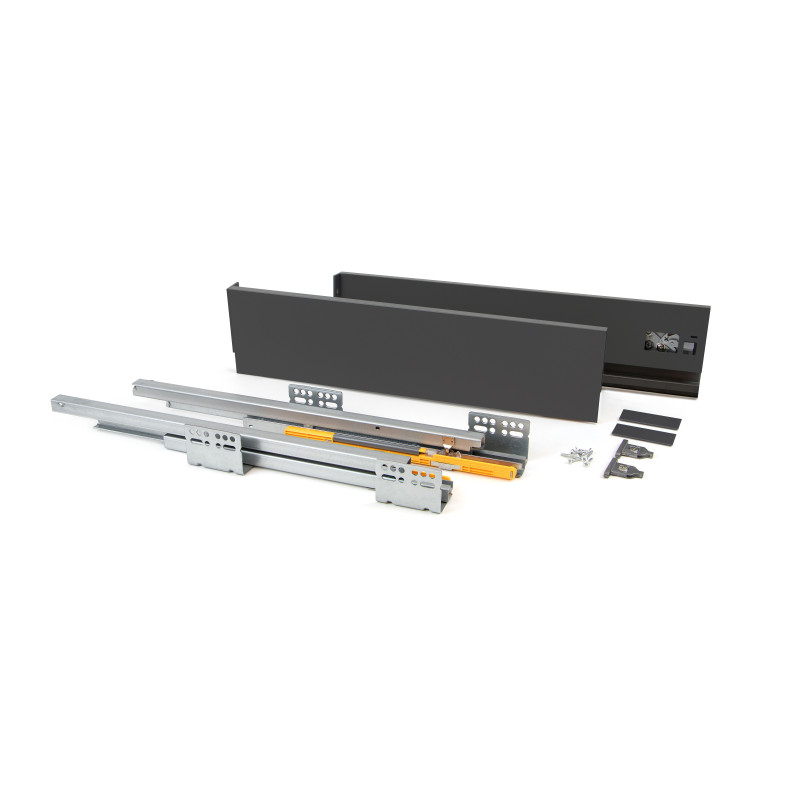 Cassetto esterno Concept 30kg, altezza 138mm, profondità 300mm, Acciaio, Verniciato bianco