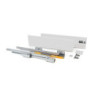 Cassetto esterno Concept 30kg, altezza 138mm, profondità 350mm, Acciaio, Verniciato bianco