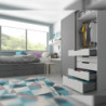 Cassetto esterno Concept 30kg, altezza 138mm, profondità 400mm, Acciaio, Verniciato bianco