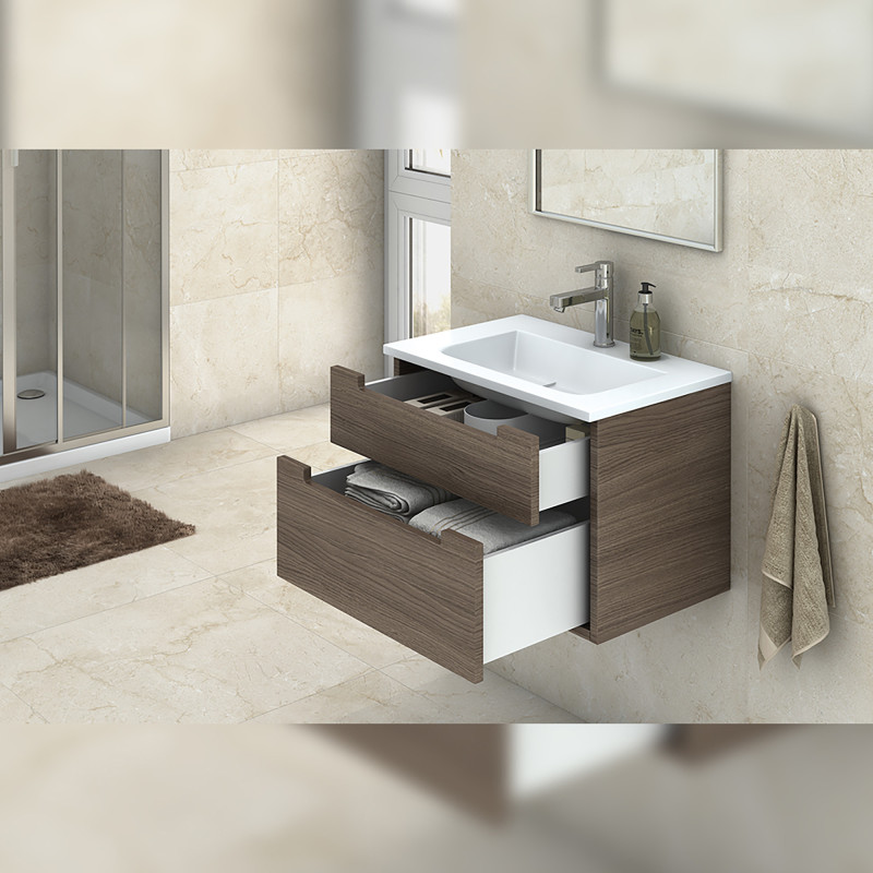 Cassetto esterno Concept 30kg, altezza 138mm, profondità 450mm, Acciaio, Verniciato bianco