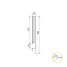 Cassetto esterno Concept 30kg, altezza 138mm, profondità 500mm, Acciaio, Grigio antracite
