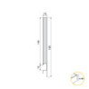 Cassetto esterno Concept 30kg, altezza 185mm, profondità 400mm, Acciaio, Verniciato bianco