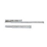 Set di guide per cassetti a scomparsa Silver, estrazione totale, chiusura soft, Profondità 300 mm, Acciaio, Zincato bianco