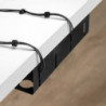 Set di guide per cassetti a scomparsa Silver, estrazione totale, chiusura soft, profondità 250 mm, Acciaio, Zincato bianco