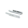Set di guide per cassetti a scomparsa Silver, estrazione totale, chiusura soft, Profondità 300 mm, Acciaio, Zincato bianco