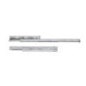 Set di guide per cassetti a scomparsa Silver, estrazione totale, chiusura soft, profondità 400 mm, Acciaio, Zincato bianco
