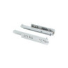 Set di guide per cassetti a scomparsa Silver, estrazione totale, chiusura soft, profondità 450 mm, Acciaio, Zincato bianco
