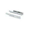 Set di guide per cassetti a scomparsa Silver, estrazione totale, chiusura soft, profondità 500 mm, Acciaio, Zincato bianco