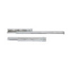 Set di guide per cassetti a scomparsa Silver, estrazione totale, chiusura soft, profondità 550 mm, Acciaio, Zincato bianco