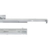 Set di guide per cassetti a scomparsa Silver, estrazione totale, chiusura soft, profondità 550 mm, Acciaio, Zincato bianco