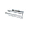 Set di guide per cassetti a scomparsa Silver, estrazione totale, push, profondità 350 mm, Acciaio, Zincato bianco