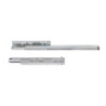 Set di guide per cassetti a scomparsa Silver, estrazione totale, con chiusura soft e aggancio, profondità 290 mm, Acciaio