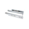 Set di guide per cassetti a scomparsa Silver, estrazione totale, con chiusura soft e aggancio, profondità 290 mm, Acciaio