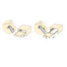 Set di guide per cassetti a scomparsa Silver, estrazione totale, con chiusura soft e aggancio, profondità 290 mm, Acciaio