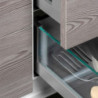 Cassetto esterno Vertex 40 kg con laterale in vetro 178 mm di altezza, 450 mm di profondità, Acciaio, Alluminio e Vetro, G