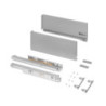 Kit di cassetti per cucina o bagno Vertex, altezza 93 mm, con pannelli inclusi, modulo 450 mm, Verniciato bianco