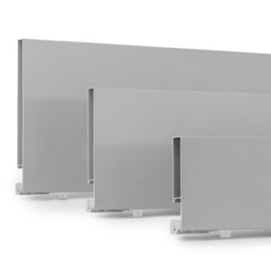Zoom Kit di cassetti per cucina o bagno Vertex, altezza 93 mm, con pannelli inclusi, modulo 450 mm, Verniciato bianco
