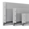 Kit di cassetti per cucina o bagno Vertex, altezza 93 mm, con pannelli inclusi, modulo 450 mm, Verniciato bianco