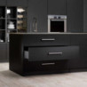 Kit di cassetti per cucina o bagno Vertex con regolazione 3D, altezza 178 mm, con pannelli inclusi, modulo 900 mm, Vernici