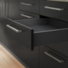Cassetto esterno Vertex 60kg, altezza 242mm, profondità 450mm, Acciaio, Verniciato bianco