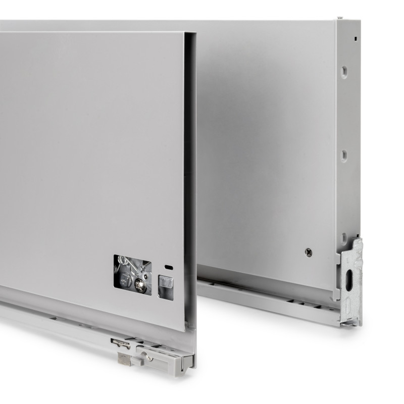 Cassetto esterno Vertex 60kg, altezza 242mm, profondità 450mm, Acciaio, Grigio Antracite