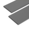 Cassetto esterno Vertex con regolazione 3D altezza 93mm, 40kg, profondità 350mm, Acciaio, Verniciato bianco