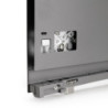 Cassetto esterno Vertex con regolazione 3D altezza 131mm, 40kg, profondità 450mm, Acciaio, Verniciato bianco
