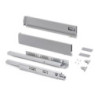 Cassetto esterno Vertex con regolazione 3D altezza 93mm, 40kg, profondità 300mm, Acciaio, Grigio antracite
