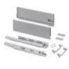 Cassetto esterno Vertex con regolazione 3D altezza 178mm, 40kg, profondità 400mm, Acciaio, Grigio antracite