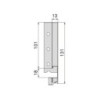 Cassetto Vertex Push Sincro con regolazione 3D, altezza 93mm , 40kg, profondità 350mm, Acciaio, Verniciato bianco