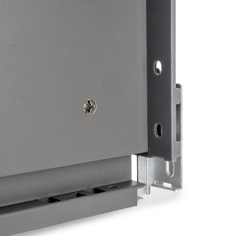 Cassetto esterno Vertex con regolazione 3D altezza 131mm, 40kg, spessore del pannello di 18mm, profondità 400mm, Acciaio