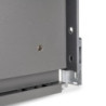 Cassetto esterno Vertex con regolazione 3D altezza 178mm, 40kg, spessore del pannello di 18mm, profondità 400mm, Acciaio