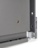 Cassetto esterno Vertex con regolazione 3D altezza 93mm, 40kg, spessore del pannello di 18mm, profondità 500mm, Acciaio