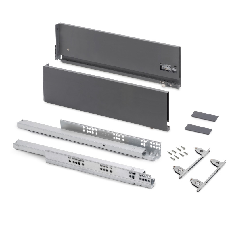 Cassetto esterno Simplex 25 kg, altezza 88 mm, profondità 440 mm, Acciaio, Verniciato bianco