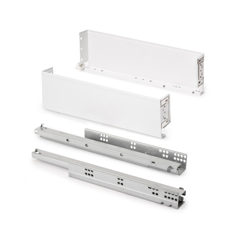 Cassetto esterno Simplex 25 kg, altezza 122 mm, profondità 440 mm, Acciaio, Grigio antracite