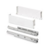 Cassetto esterno Simplex 25 kg, altezza 122 mm, profondità 440 mm, Acciaio, Grigio antracite