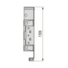 Cassetto esterno Simplex 25 kg, altezza 159 mm, profondità 490 mm, Acciaio, Verniciato bianco