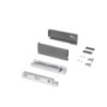 Cassetto esterno Protone 30kg, guide di estrazione totale con una chiusura soft, altezza 93mm, profondità 300mm, Acciaio