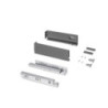 Cassetto esterno Protone 30kg, guide di estrazione totale con una chiusura soft, altezza 93mm, profondità 350mm, Acciaio