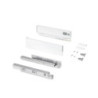 Cassetto esterno Protone 30kg, guide di estrazione totale con una chiusura soft, altezza 93mm, profondità 350mm, Acciaio
