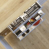 Cassetto esterno Protone 30kg, guide di estrazione totale con una chiusura soft, altezza 93mm, profondità 350mm, Acciaio