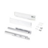 Cassetto esterno Protone 30kg, guide di estrazione totale con una chiusura soft, altezza 93mm, profondità 450mm, Acciaio