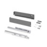 Cassetto esterno Protone 30kg, guide di estrazione totale con una chiusura soft, altezza 93mm, profondità 500mm, Acciaio