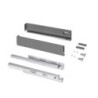 Cassetto esterno Protone 30kg, guide di estrazione totale con una chiusura soft, altezza 131mm, profondità 270mm, Acciaio