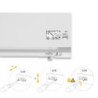 Cassetto esterno Protone 30kg, guide di estrazione totale con una chiusura soft, altezza 131mm, profondità 500mm, Acciaio