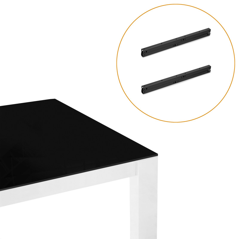 Set di Reggimensole a scomparsa per ripiano in legno Mirage, Acciaio, Zincato bianco